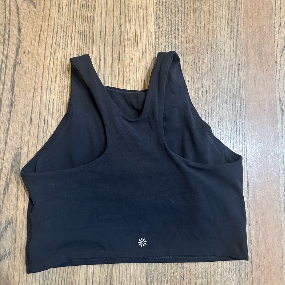 Athleta Conscious Crop Top-Black-Size Medium